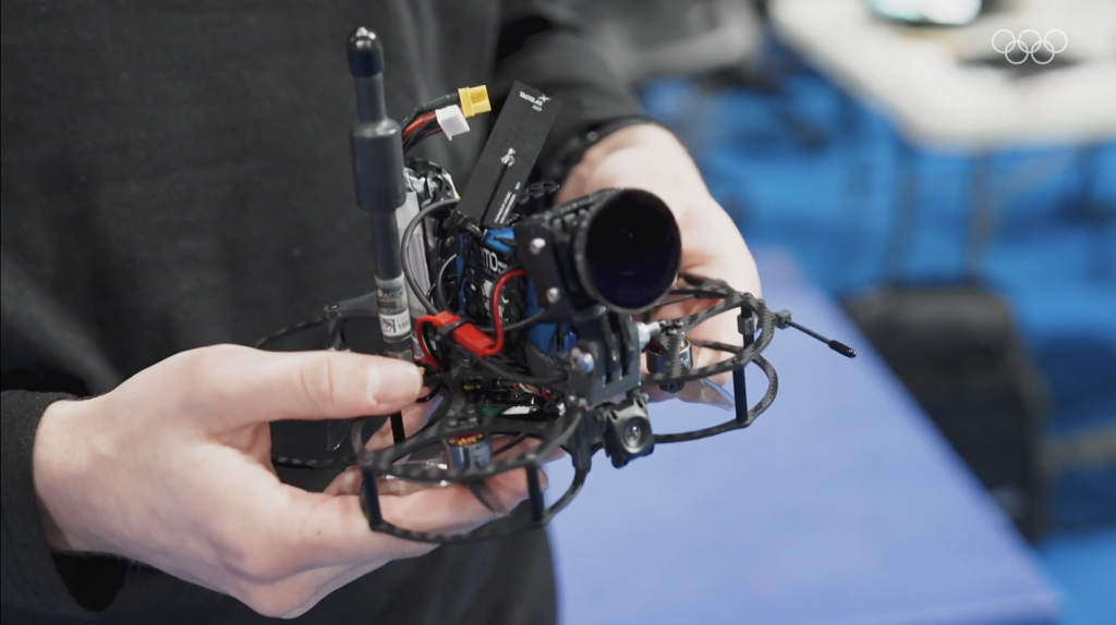 Cinewhoop para grabación en interiores